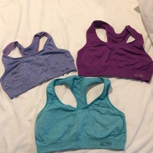 Lot of 6 Champion sports bras.